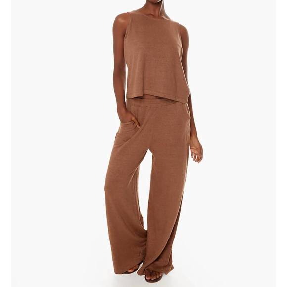 NEW TKEES brise d'ete pant in mocha - Picture 1 of 5